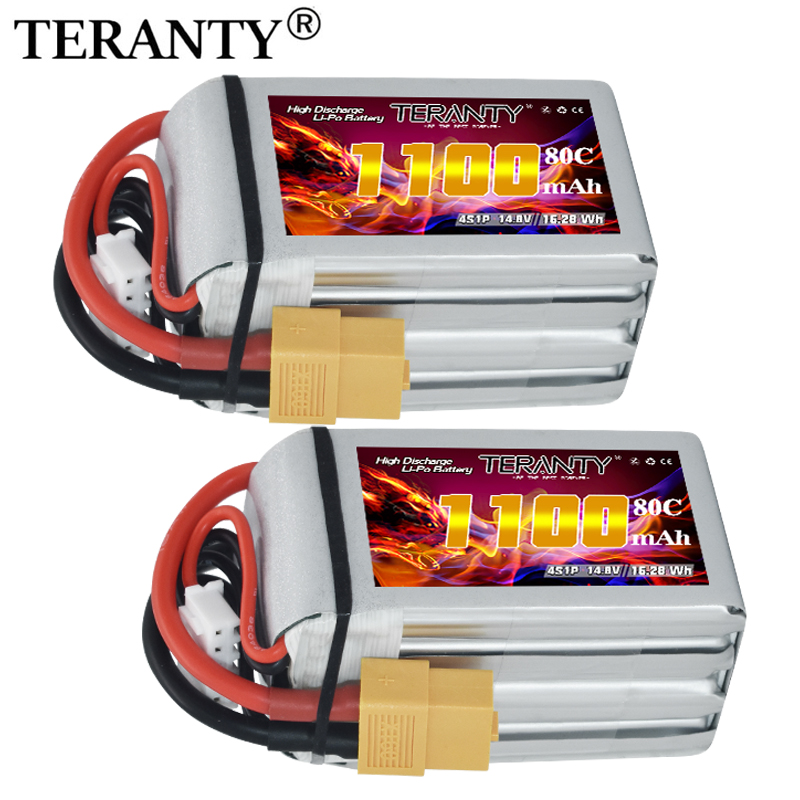 Drone Battery Lipo - Bateria Lipo TERANTY 4S 1100mAh 80C/160C