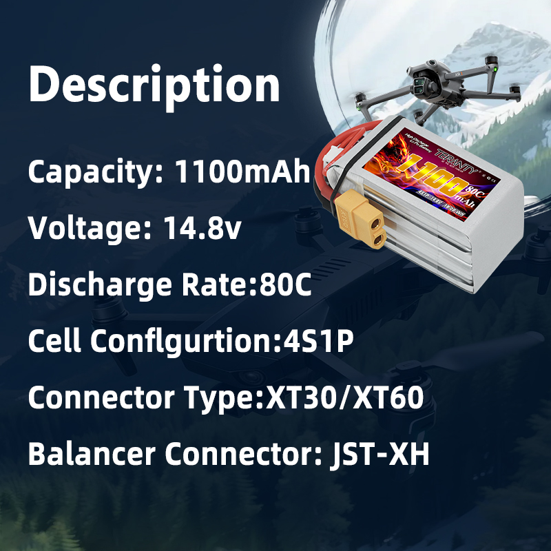 Bateria Lipo TERANTY 4S 1100mA - Drone Battery Lipo avaliação e preço